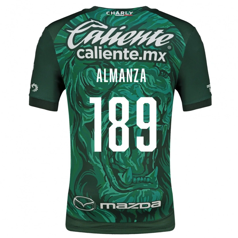 Danxen Hombre Camiseta Román Almanza #189 Verde Negro 1ª Equipación 2026/27 La Camisa