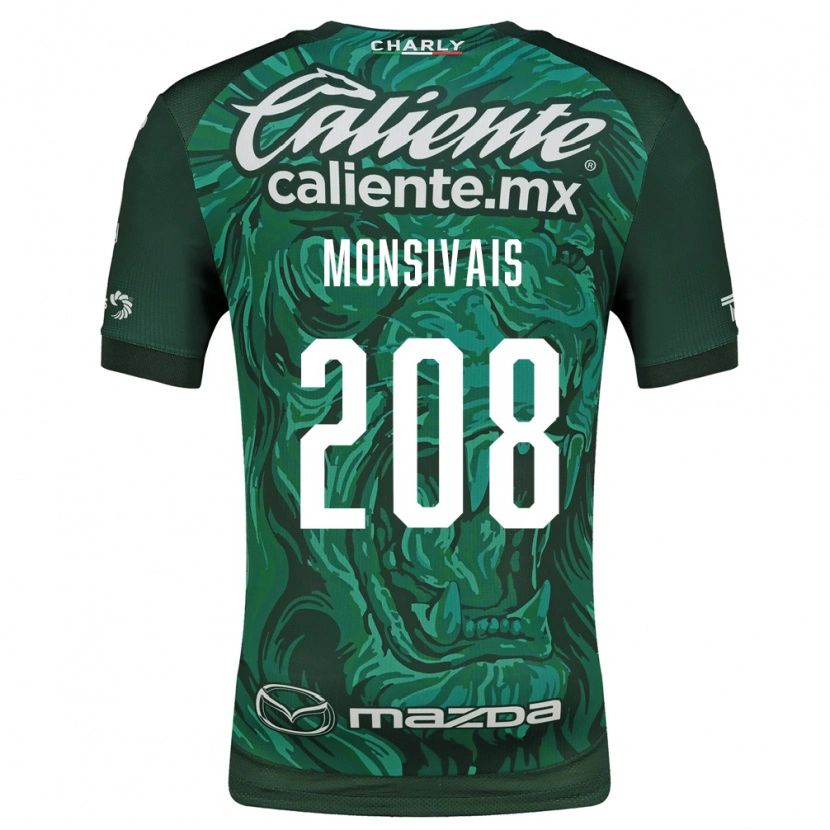 Danxen Hombre Camiseta Daniel Monsivaís #208 Verde Negro 1ª Equipación 2026/27 La Camisa