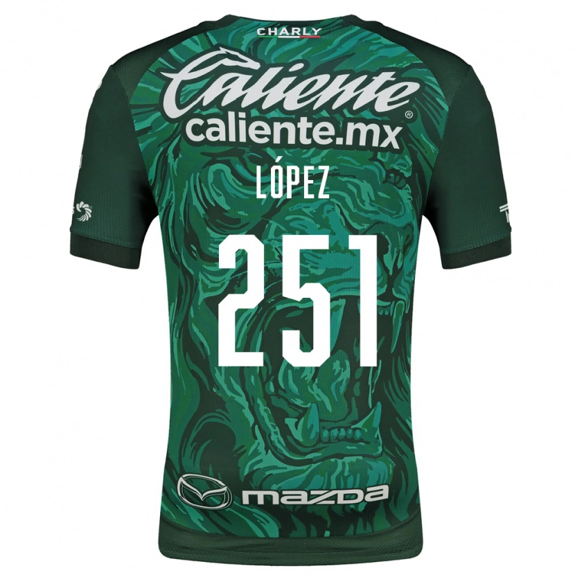 Danxen Hombre Camiseta Iván López #251 Verde Negro 1ª Equipación 2026/27 La Camisa