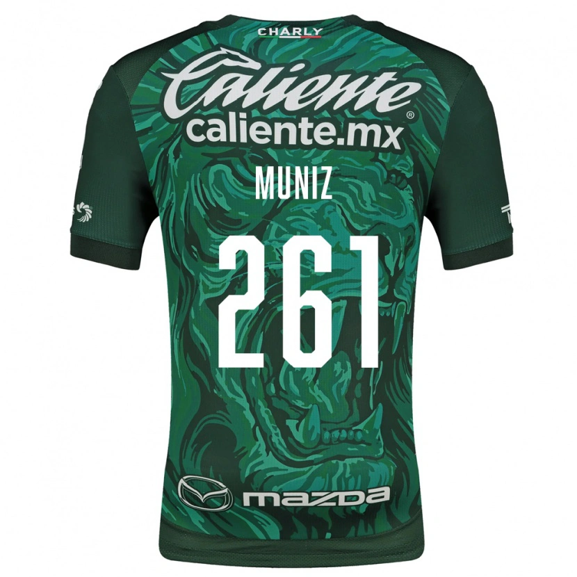 Danxen Hombre Camiseta César Muñiz #261 Verde Negro 1ª Equipación 2026/27 La Camisa