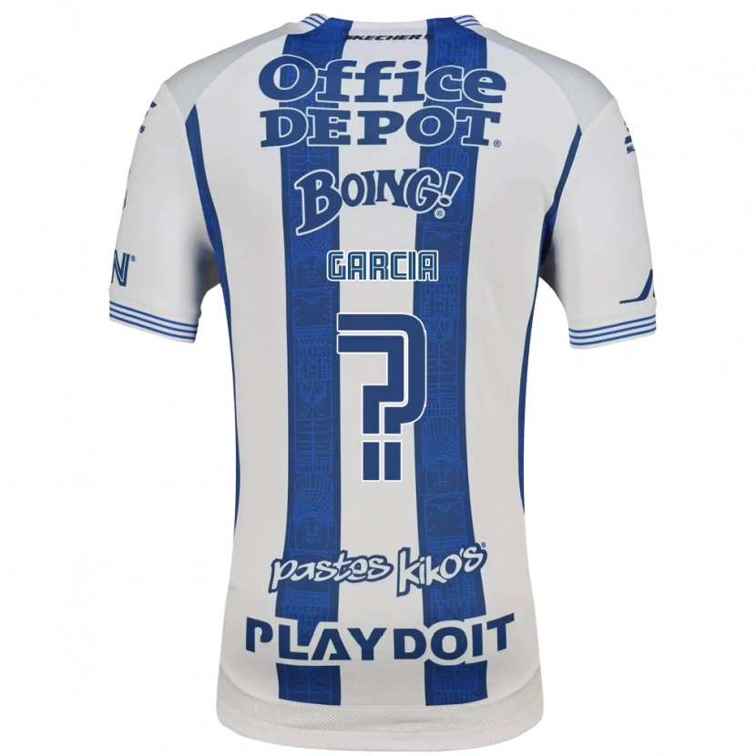Danxen Hombre Camiseta Gael Garcia #0 Blanco Azul Marino 1ª Equipación 2026/27 La Camisa