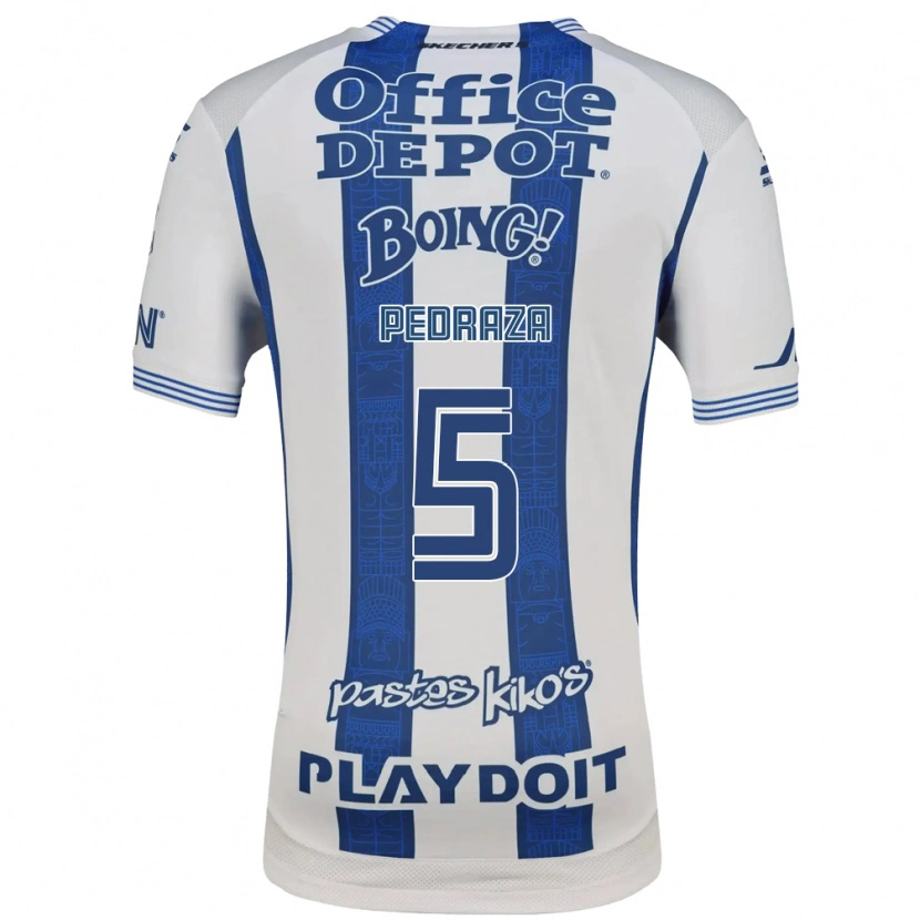 Danxen Hombre Camiseta Pedro Pedraza #5 Blanco Azul Marino 1ª Equipación 2026/27 La Camisa