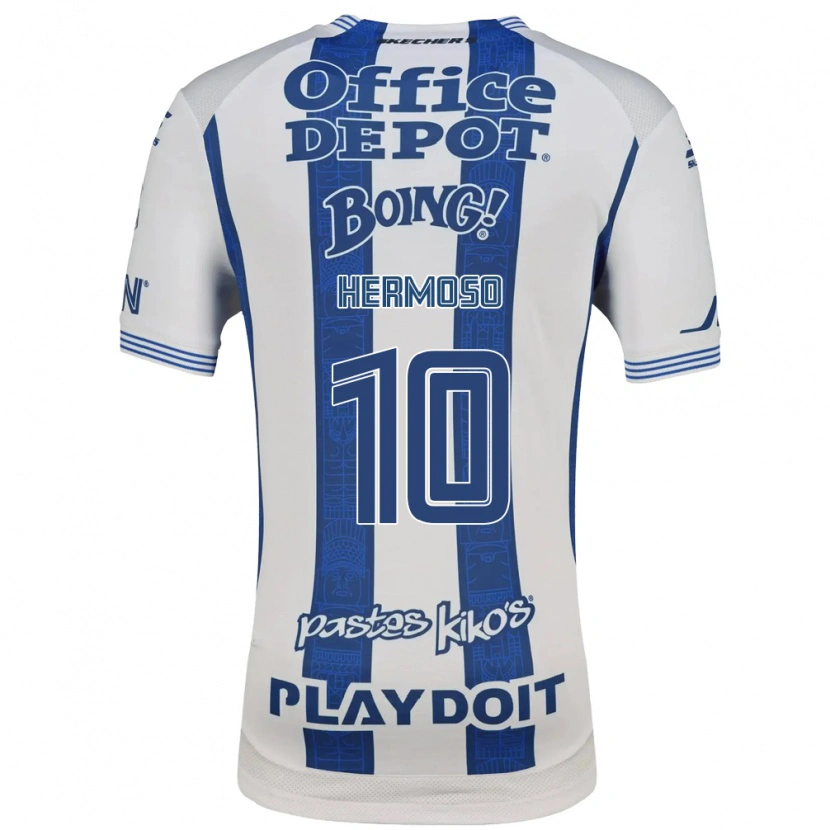 Danxen Hombre Camiseta Jennifer Hermoso #10 Blanco Azul Marino 1ª Equipación 2026/27 La Camisa