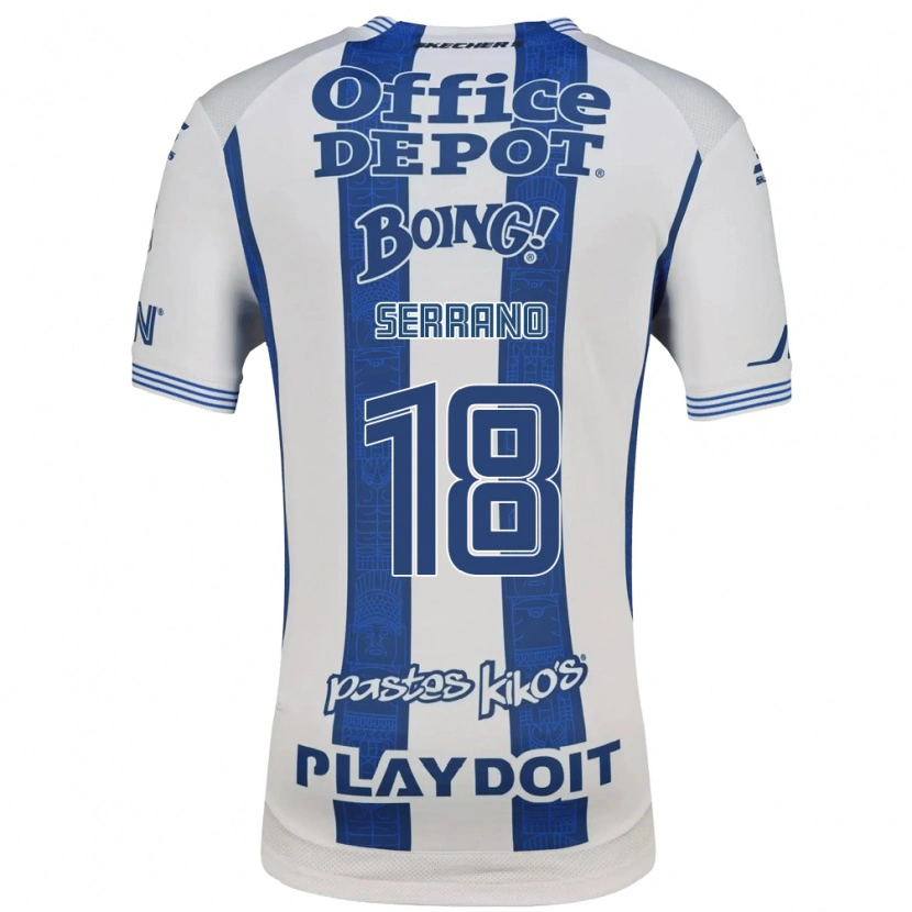 Danxen Hombre Camiseta Blanky Serrano #18 Blanco Azul Marino 1ª Equipación 2026/27 La Camisa