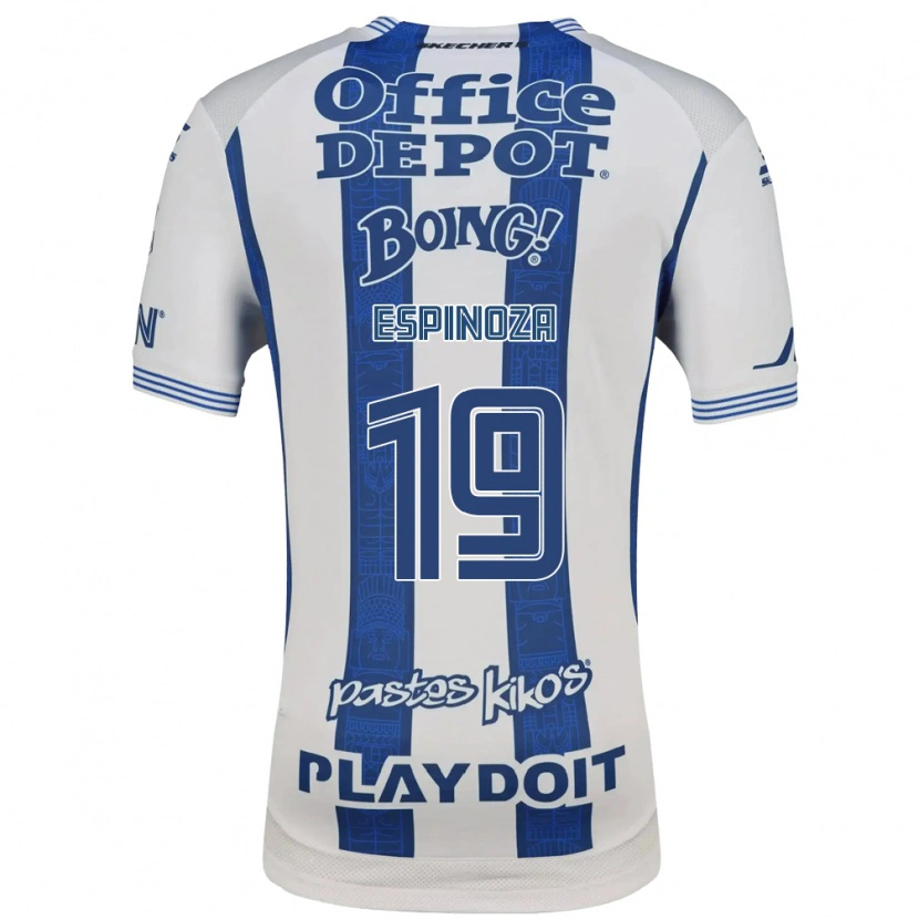 Danxen Hombre Camiseta Giselle Espinoza #19 Blanco Azul Marino 1ª Equipación 2026/27 La Camisa