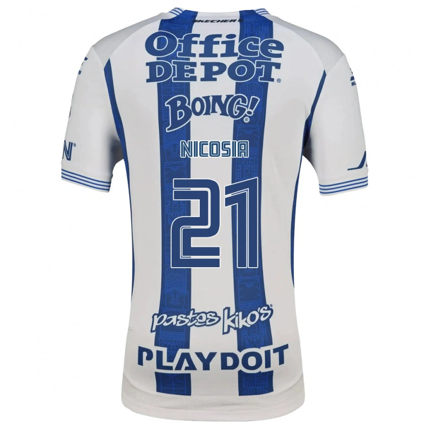 Danxen Hombre Camiseta Nina Nicosia #21 Blanco Azul Marino 1ª Equipación 2026/27 La Camisa