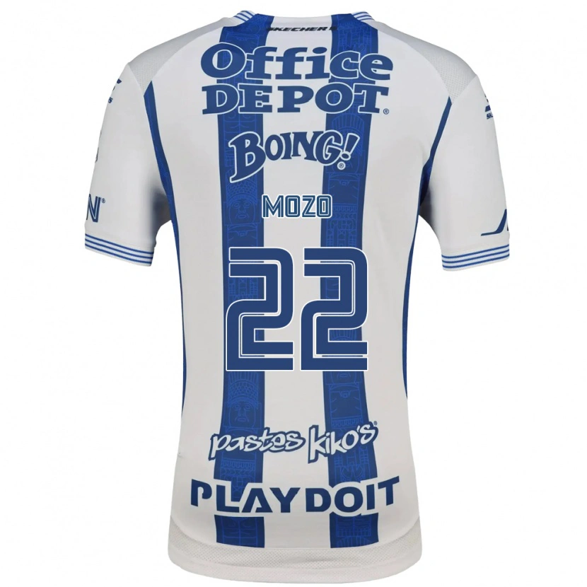 Danxen Hombre Camiseta Alan Mozo #22 Blanco Azul Marino 1ª Equipación 2026/27 La Camisa