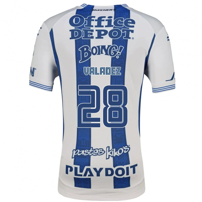 Danxen Hombre Camiseta Julia Valadez #28 Blanco Azul Marino 1ª Equipación 2026/27 La Camisa
