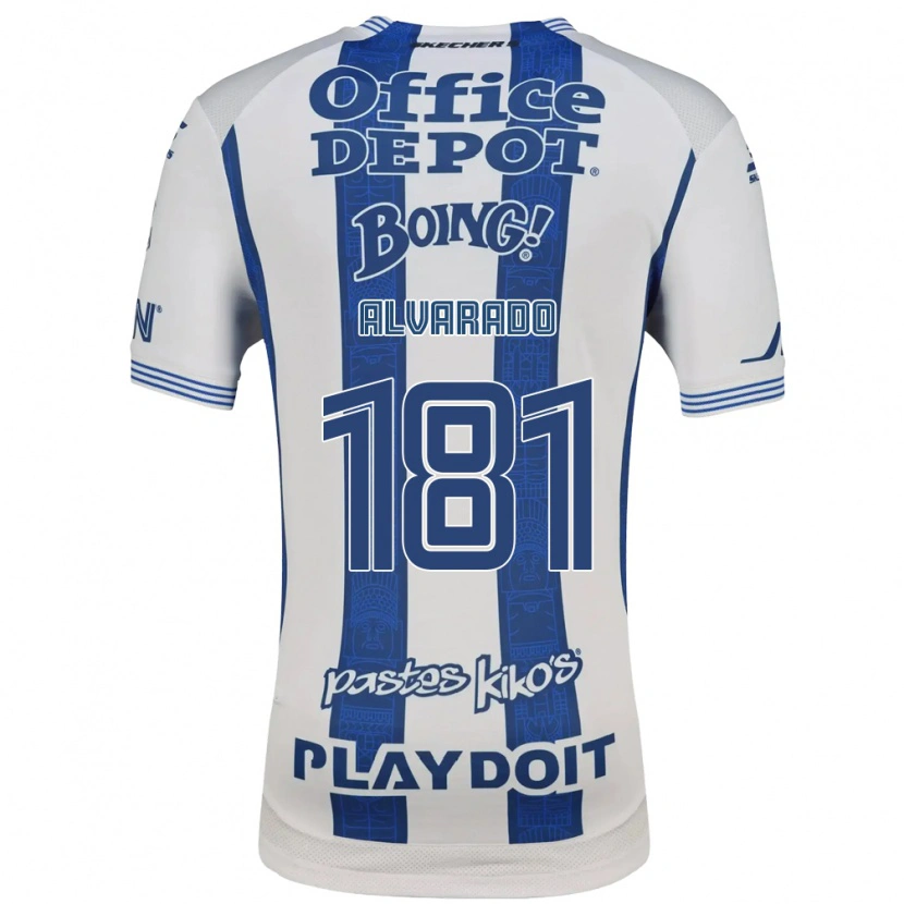 Danxen Hombre Camiseta Brandón Alvarado #181 Blanco Azul Marino 1ª Equipación 2026/27 La Camisa