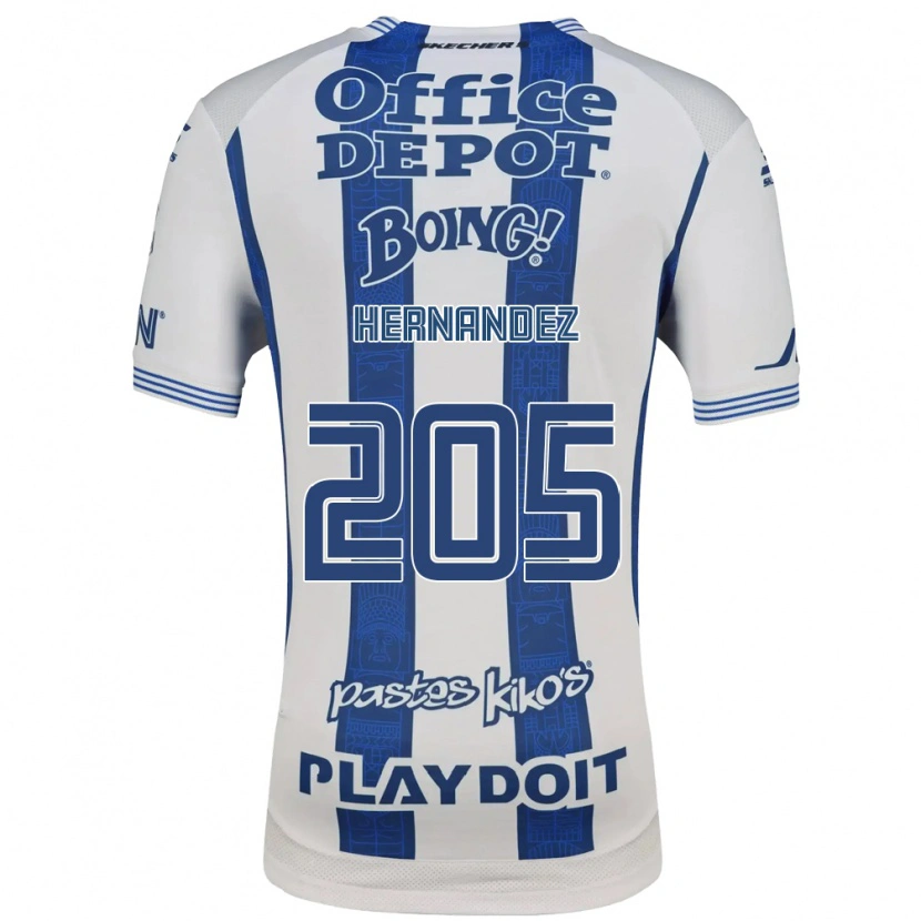 Danxen Hombre Camiseta Sergio Hernández #205 Blanco Azul Marino 1ª Equipación 2026/27 La Camisa