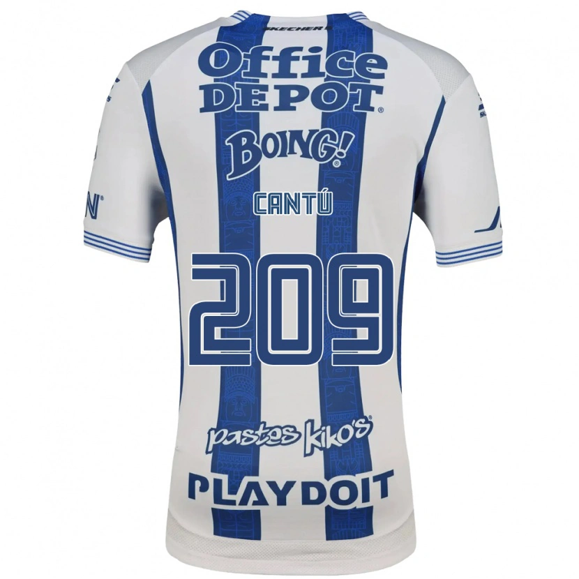 Danxen Hombre Camiseta Juan Cantú #209 Blanco Azul Marino 1ª Equipación 2026/27 La Camisa