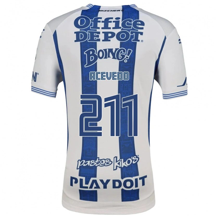 Danxen Hombre Camiseta Gerardo Acevedo #211 Blanco Azul Marino 1ª Equipación 2026/27 La Camisa