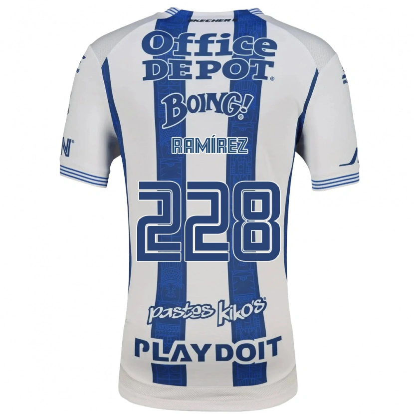 Danxen Hombre Camiseta Edrick Ramírez #228 Blanco Azul Marino 1ª Equipación 2026/27 La Camisa