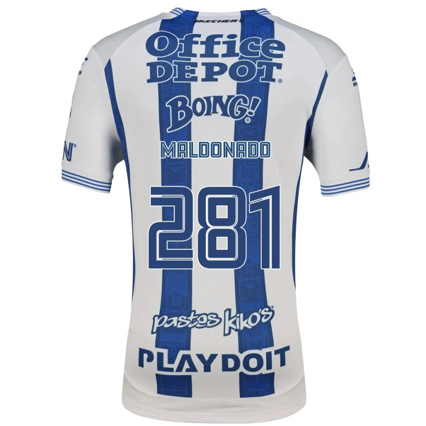 Danxen Hombre Camiseta Iker Maldonado #281 Blanco Azul Marino 1ª Equipación 2026/27 La Camisa