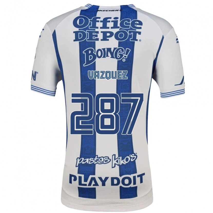 Danxen Hombre Camiseta Maximo Vázquez #287 Blanco Azul Marino 1ª Equipación 2026/27 La Camisa