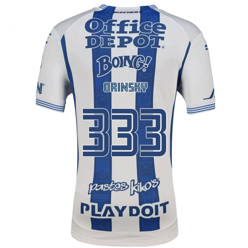 Danxen Hombre Camiseta Edson Orinsky #333 Blanco Azul Marino 1ª Equipación 2026/27 La Camisa