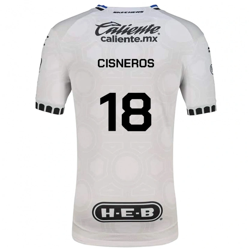 Danxen Hombre Camiseta Ronaldo Cisneros #18 Blanco Negro Azul 1ª Equipación 2026/27 La Camisa
