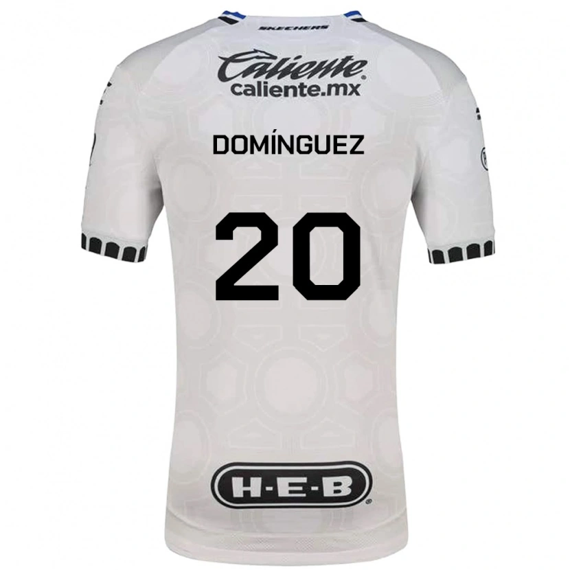 Danxen Hombre Camiseta Misael Dominguez #20 Blanco Negro Azul 1ª Equipación 2026/27 La Camisa