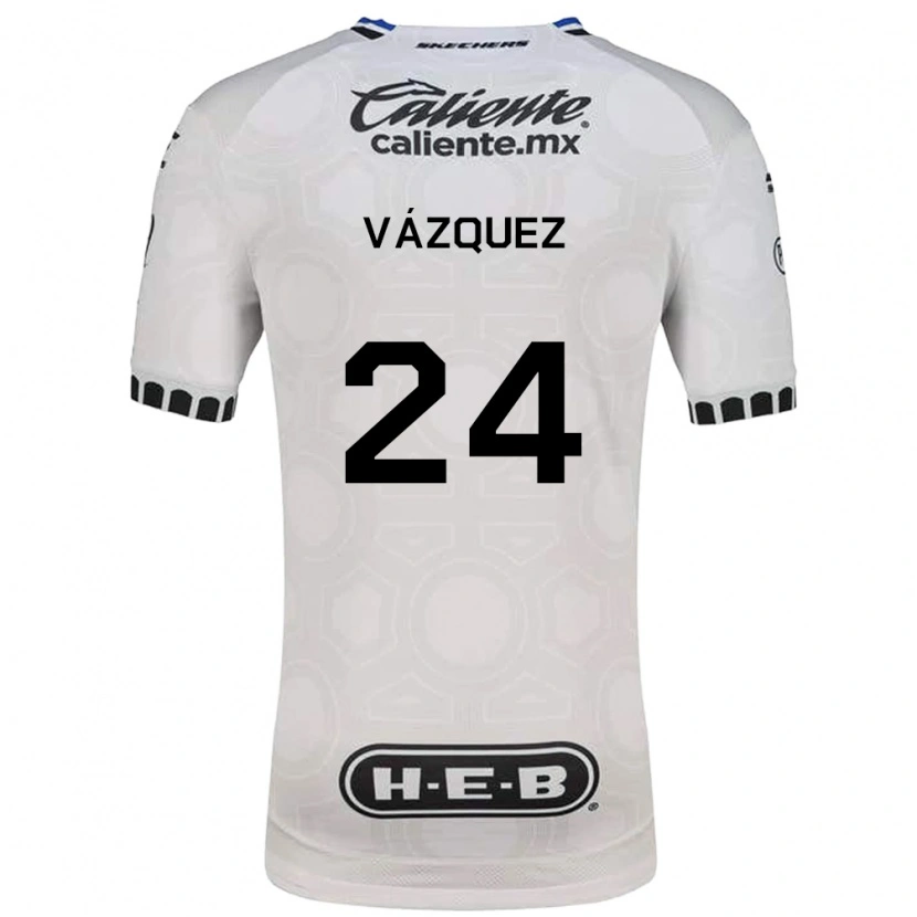 Danxen Hombre Camiseta Brayton Vázquez #24 Blanco Negro Azul 1ª Equipación 2026/27 La Camisa