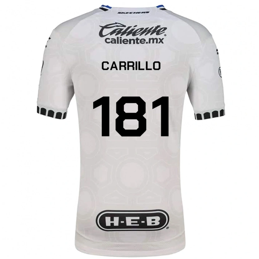 Danxen Hombre Camiseta Ángel Carrillo #181 Blanco Negro Azul 1ª Equipación 2026/27 La Camisa