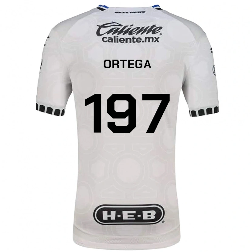Danxen Hombre Camiseta Javier Ortega #197 Blanco Negro Azul 1ª Equipación 2026/27 La Camisa