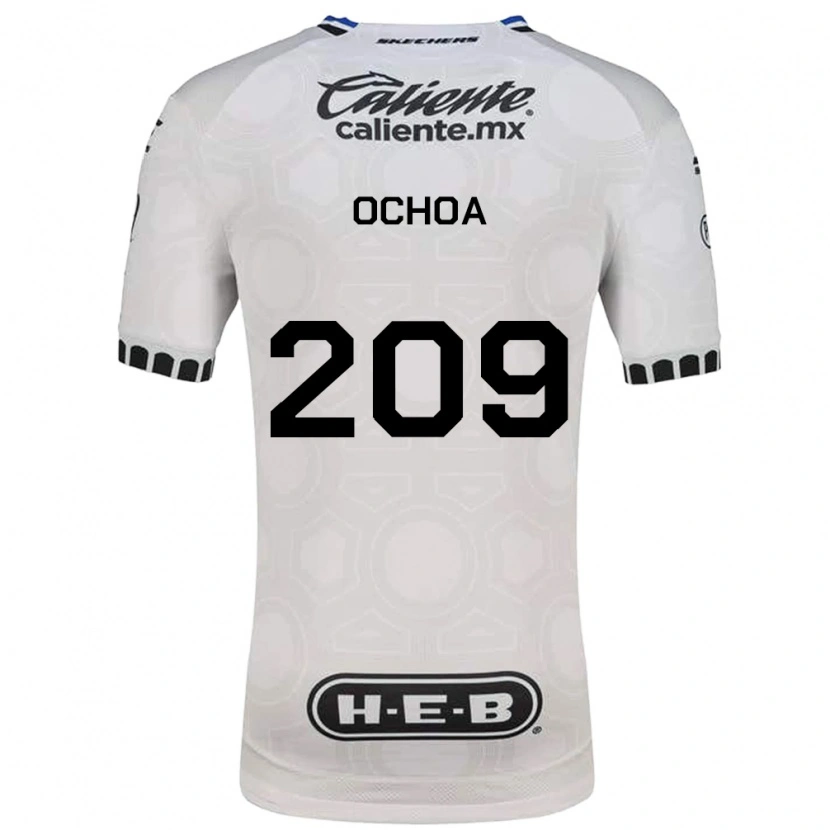 Danxen Hombre Camiseta José Ochoa #209 Blanco Negro Azul 1ª Equipación 2026/27 La Camisa