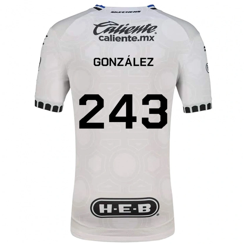 Danxen Hombre Camiseta Leonardo González #243 Blanco Negro Azul 1ª Equipación 2026/27 La Camisa
