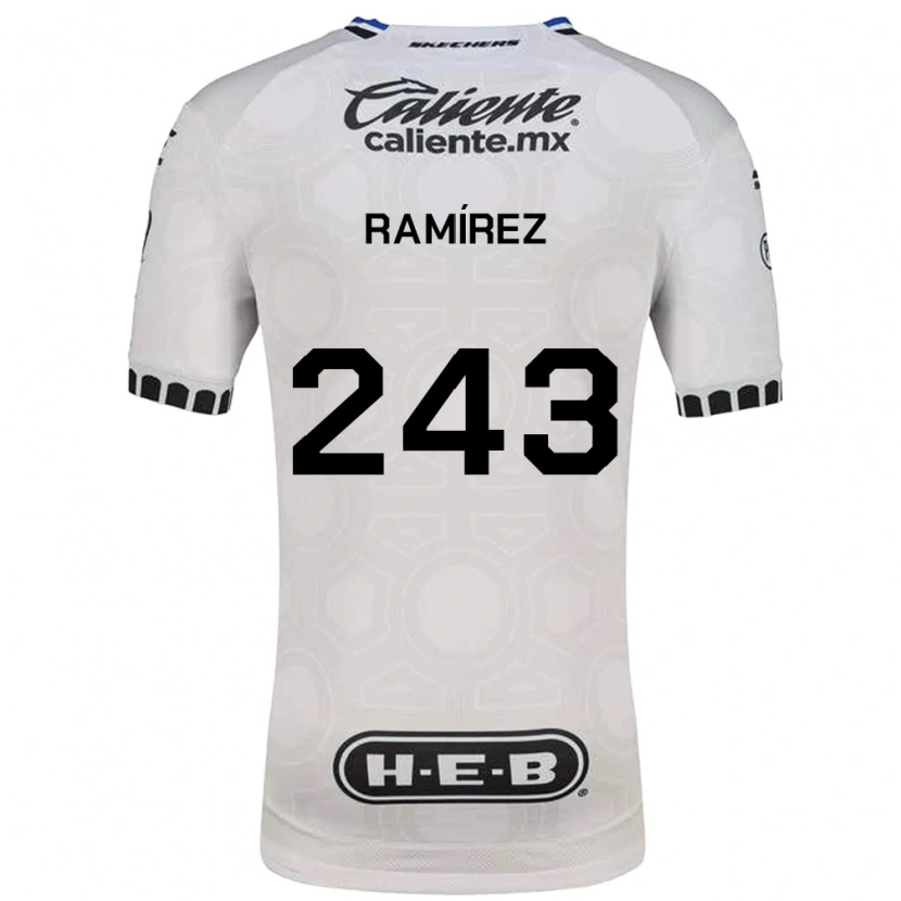 Danxen Hombre Camiseta Eleazar Ramírez #243 Blanco Negro Azul 1ª Equipación 2026/27 La Camisa