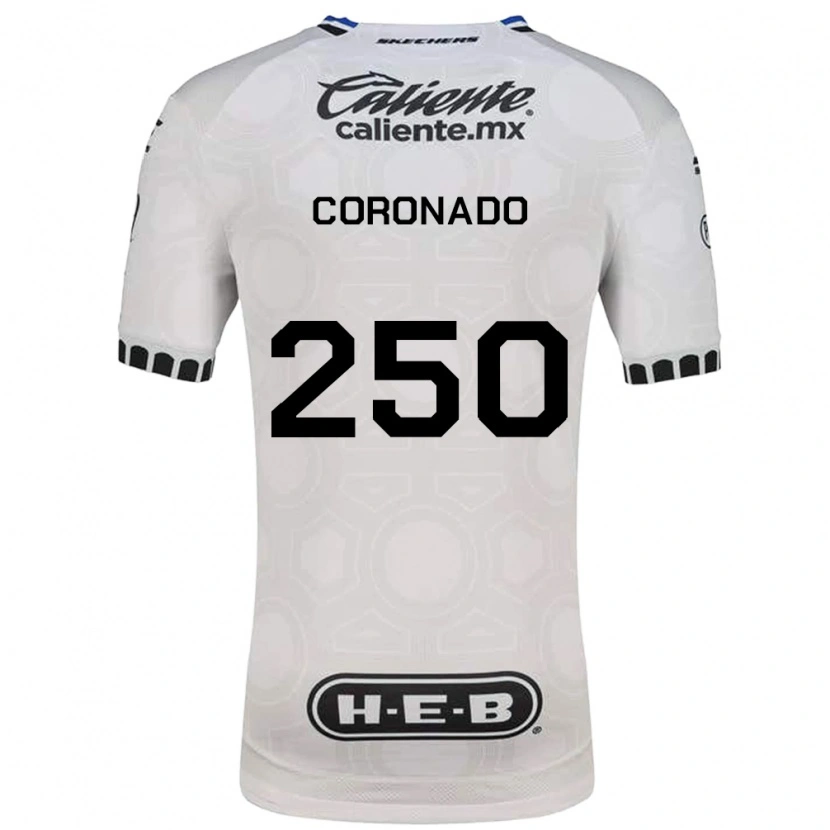 Danxen Hombre Camiseta Maximiliano Coronado #250 Blanco Negro Azul 1ª Equipación 2026/27 La Camisa