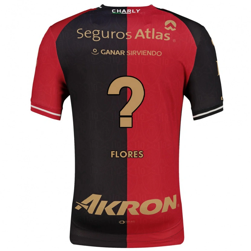 Danxen Hombre Camiseta Luis Flores #0 Rojo Negro Marrón 1ª Equipación 2026/27 La Camisa