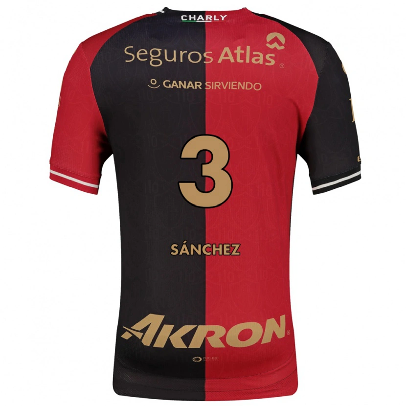 Danxen Hombre Camiseta Jorge Sánchez #3 Rojo Negro Marrón 1ª Equipación 2026/27 La Camisa