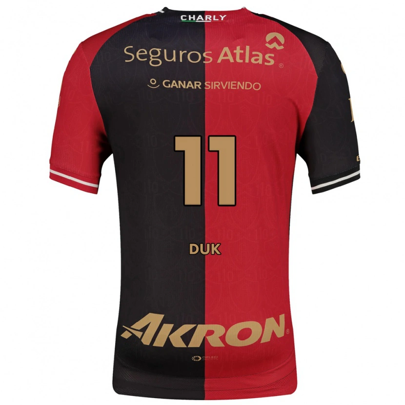 Danxen Hombre Camiseta Duk #11 Rojo Negro Marrón 1ª Equipación 2026/27 La Camisa
