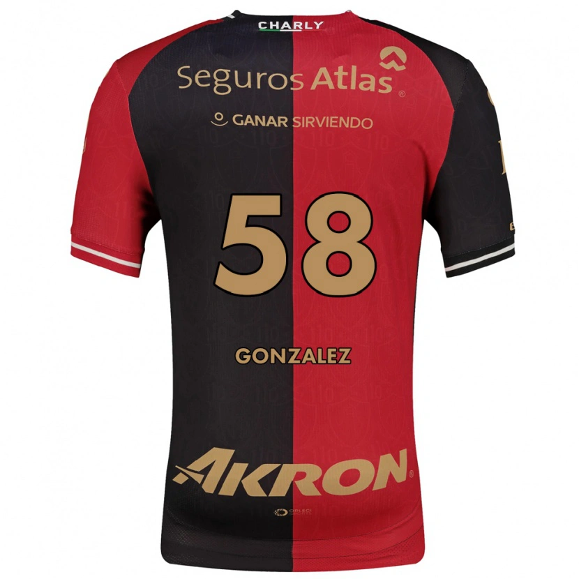 Danxen Hombre Camiseta Arturo González #58 Rojo Negro Marrón 1ª Equipación 2026/27 La Camisa