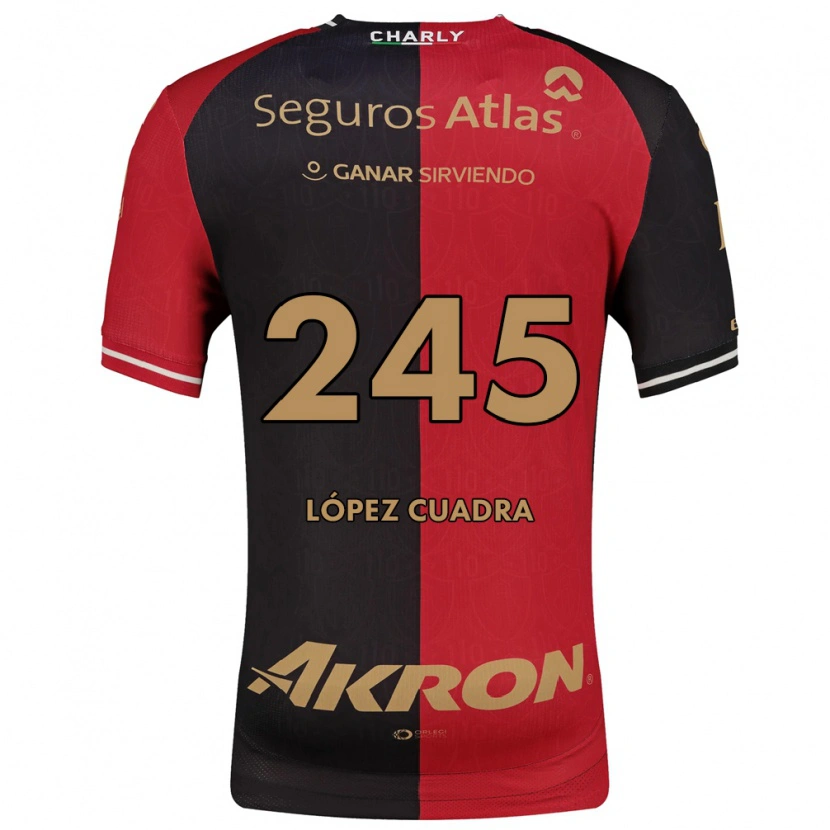 Danxen Hombre Camiseta Roberto López Cuadra #245 Rojo Negro Marrón 1ª Equipación 2026/27 La Camisa