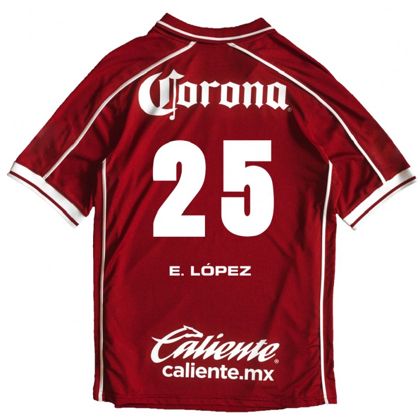 Danxen Hombre Camiseta Everardo López #25 Blanco Rojo 1ª Equipación 2026/27 La Camisa