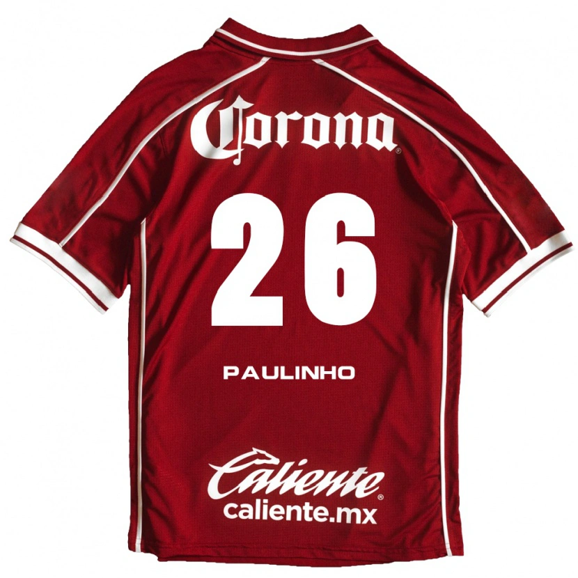Danxen Hombre Camiseta Paulinho #26 Blanco Rojo 1ª Equipación 2026/27 La Camisa