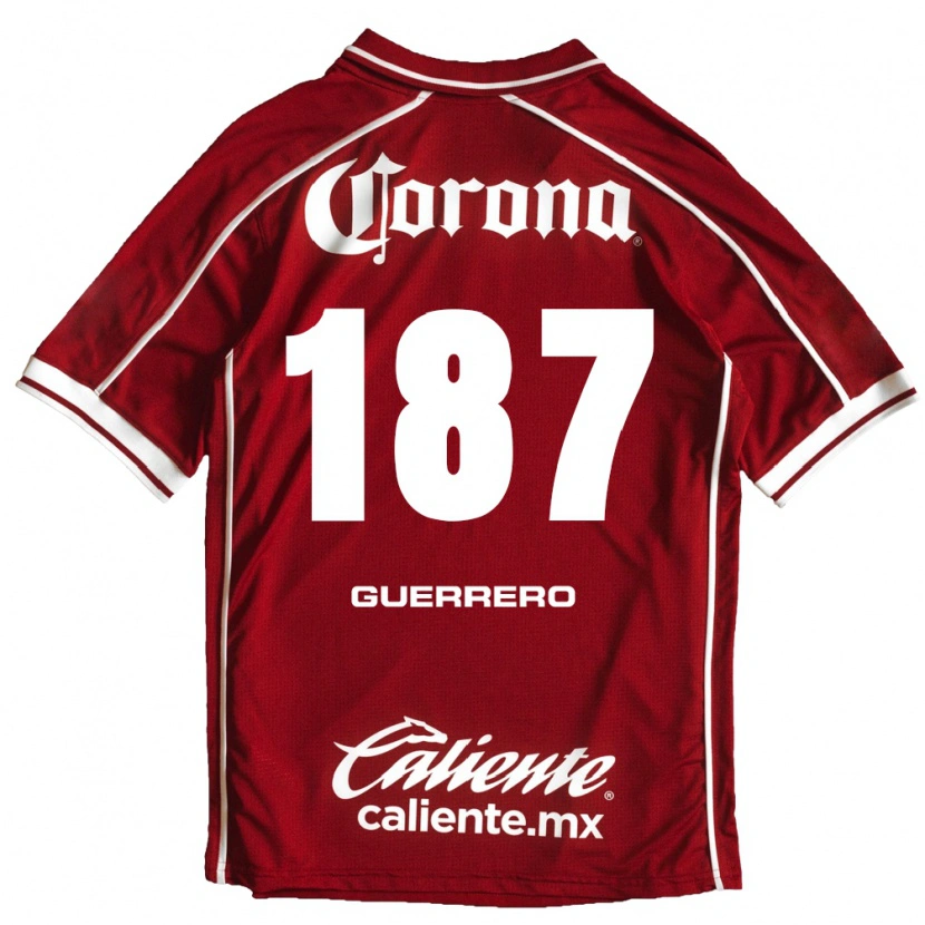 Danxen Hombre Camiseta Dominic Guerrero #187 Blanco Rojo 1ª Equipación 2026/27 La Camisa