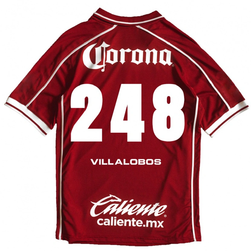 Danxen Hombre Camiseta José Villalobos #248 Blanco Rojo 1ª Equipación 2026/27 La Camisa