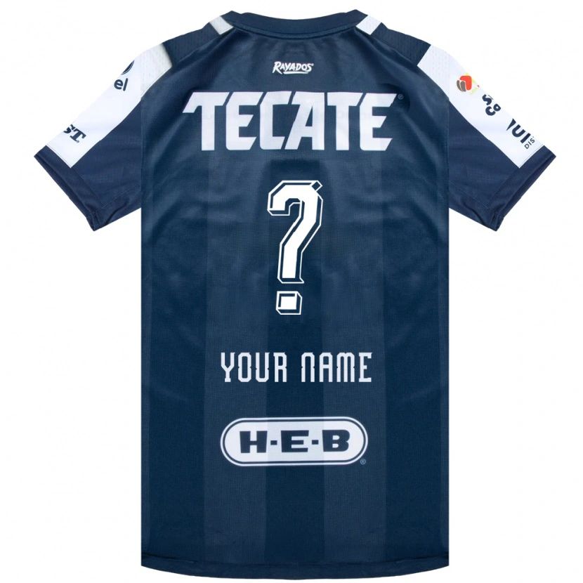 Danxen Hombre Camiseta Su Nombre #0 Azul Tinta Blanco Rojo 1ª Equipación 2026/27 La Camisa