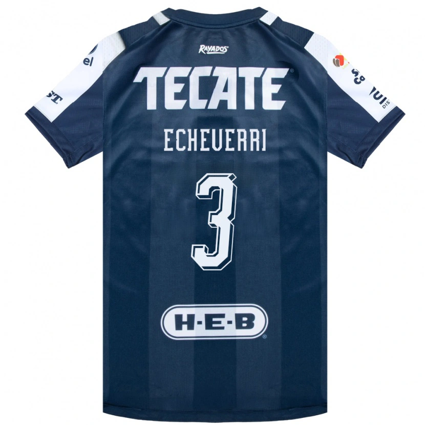 Danxen Hombre Camiseta Isabella Echeverri #3 Azul Tinta Blanco Rojo 1ª Equipación 2026/27 La Camisa