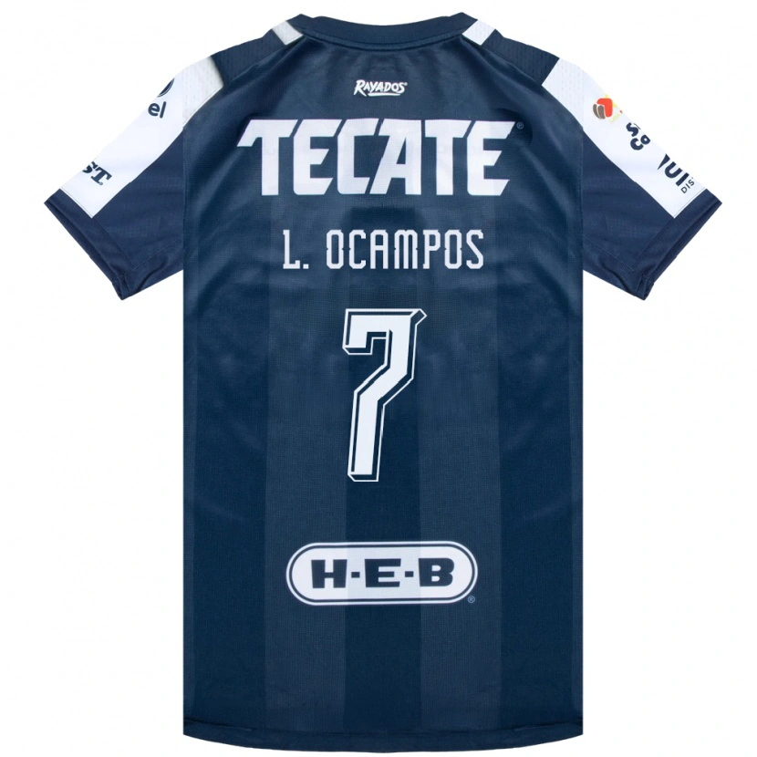Danxen Hombre Camiseta Lucas Ocampos #7 Azul Tinta Blanco Rojo 1ª Equipación 2026/27 La Camisa
