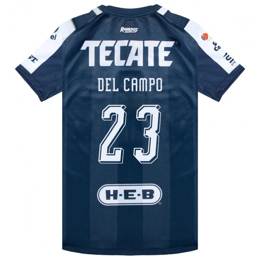 Danxen Hombre Camiseta Valeria Del Campo #23 Azul Tinta Blanco Rojo 1ª Equipación 2026/27 La Camisa