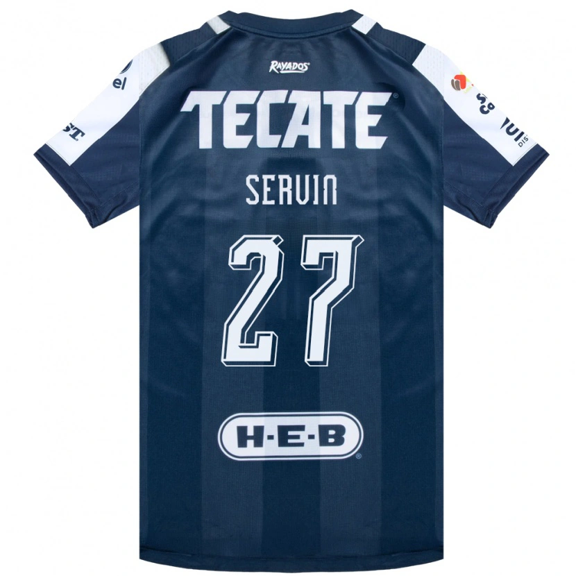 Danxen Hombre Camiseta Fatima Servin #27 Azul Tinta Blanco Rojo 1ª Equipación 2026/27 La Camisa