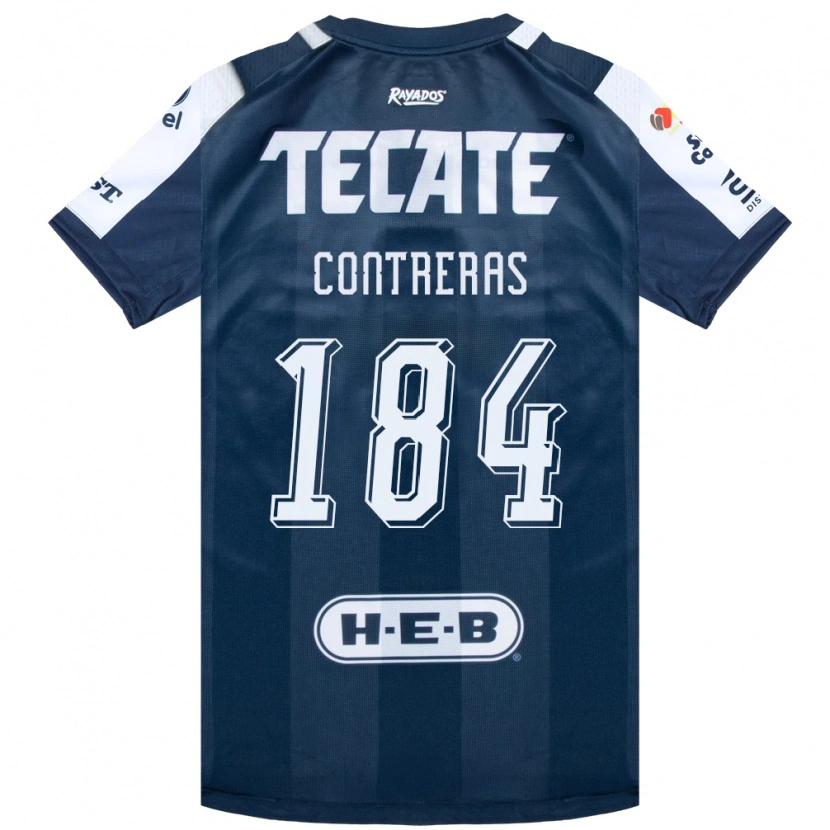 Danxen Hombre Camiseta Óscar Contreras #184 Azul Tinta Blanco Rojo 1ª Equipación 2026/27 La Camisa