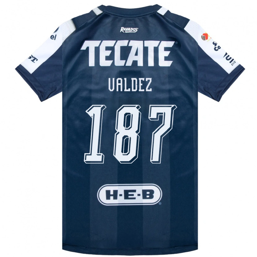 Danxen Hombre Camiseta Érick Valdez #187 Azul Tinta Blanco Rojo 1ª Equipación 2026/27 La Camisa
