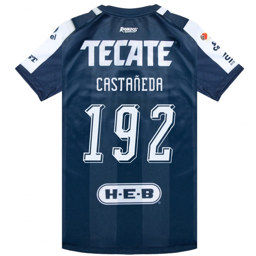 Danxen Hombre Camiseta Jonathan Castañeda #192 Azul Tinta Blanco Rojo 1ª Equipación 2026/27 La Camisa