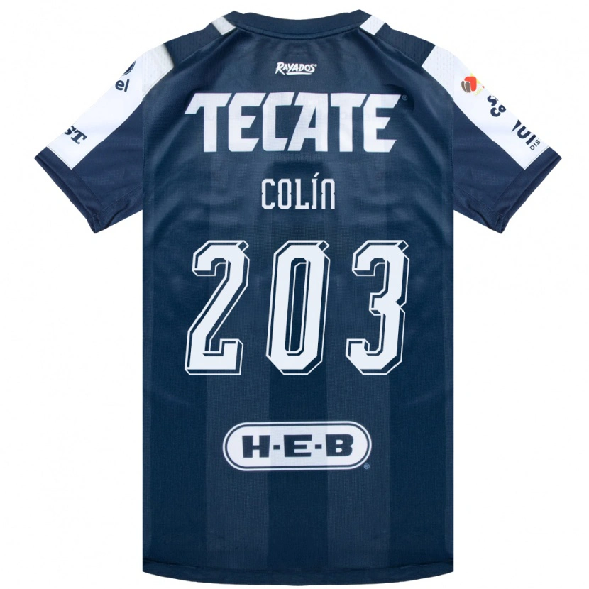 Danxen Hombre Camiseta Luis Colín #203 Azul Tinta Blanco Rojo 1ª Equipación 2026/27 La Camisa