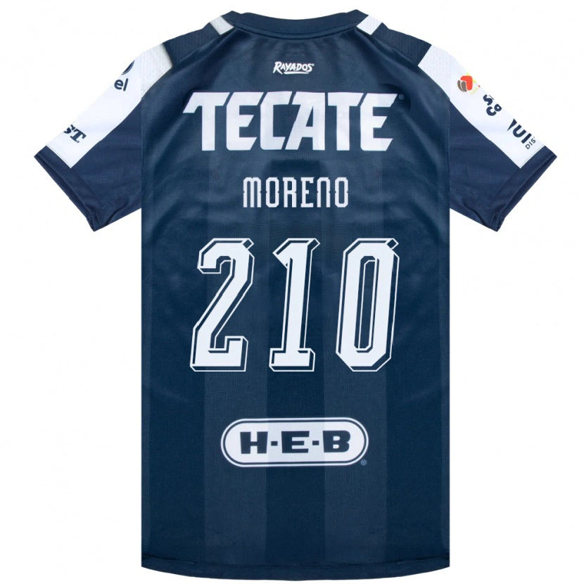 Danxen Hombre Camiseta Gael Moreno #210 Azul Tinta Blanco Rojo 1ª Equipación 2026/27 La Camisa