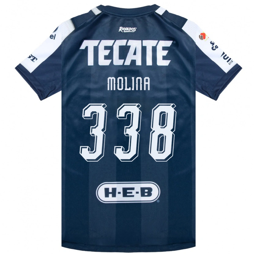 Danxen Hombre Camiseta Johann Molina #338 Azul Tinta Blanco Rojo 1ª Equipación 2026/27 La Camisa