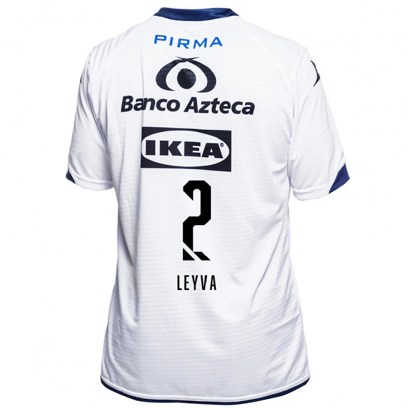 Danxen Hombre Camiseta Ángel Leyva #2 Blanco Negro Azul 1ª Equipación 2026/27 La Camisa